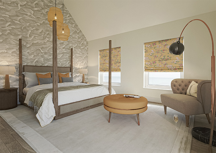 Orientalis, Saffron - Twist&Fit Roman Blind - Image 7